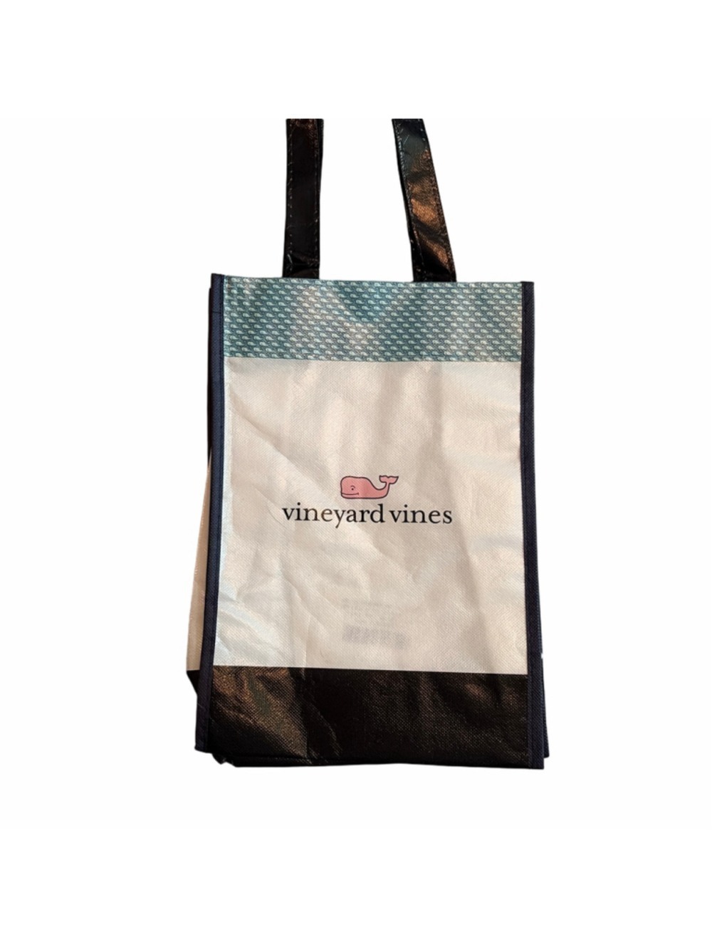Vineyard Vines Tote Bag White Blue Black One Size